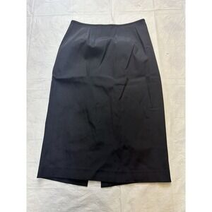 Banana‎ Republic Skirt Womens  Size 0 Black Flat Front Stretch Casual Silk
